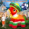 Cinco De Mayo Inflatables Outdoor Decorations, 6 FT Fiesta Pinata with Taco Sombreros Built-in LEDs May 5 Blow Up Mexican Inflatable for Holiday, Party, Indoor, Home, Garden, Lawn
